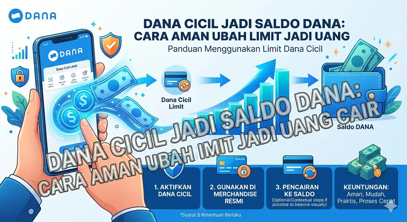 Dana Cicil Jadi Saldo DANA Cara Aman Ubah Limit Jadi Uang Cair